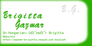 brigitta gazmar business card